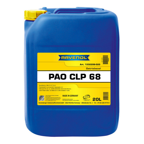 Трансмиссионное масло RAVENOL Getriebeoel PAO CLP 68