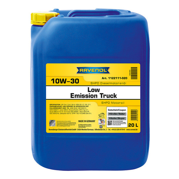Low Emission Truck 10W-30
